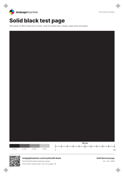 Preview of the Solid black test page